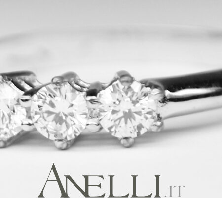 Anello Trilogy Diamanti 0,36 carati D-VVS1