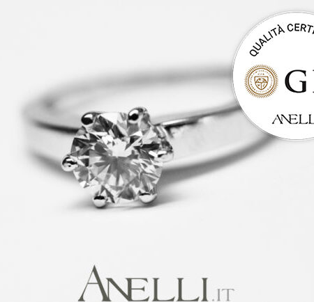 Solitario Diamante 1 Carato D-IF certificato GIA