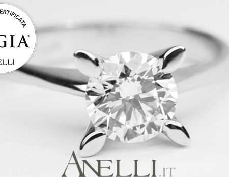 Solitario di 1 Carato colore E purezza VS1 GIA America