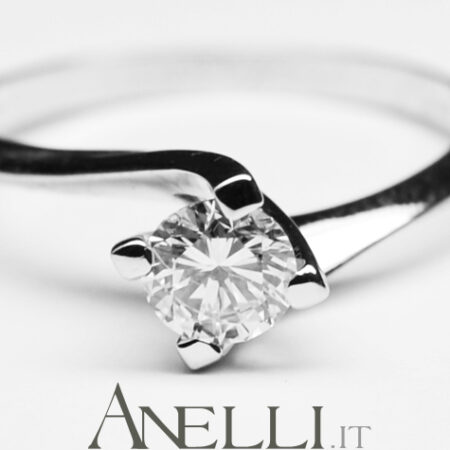 One Diamond Ring 0.35 Carats D-VS1 GIA