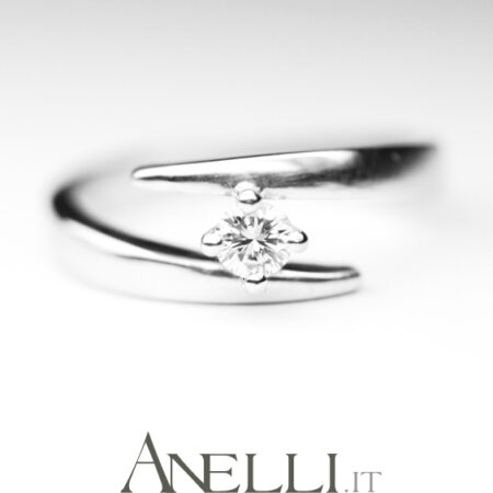 One Diamond Ring 0.35 Carats F-VS1 GIA