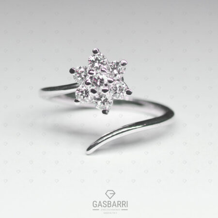 Flower Ring 0.38 Carats F-VVS1