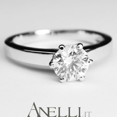Anello con Diamante da un Carato G-VS1 GIA