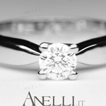 Solitaire Ring 0.38 Carats F-VS1 GIA