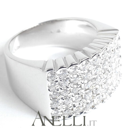 Anello con Pavè di Diamanti 1,50 carati