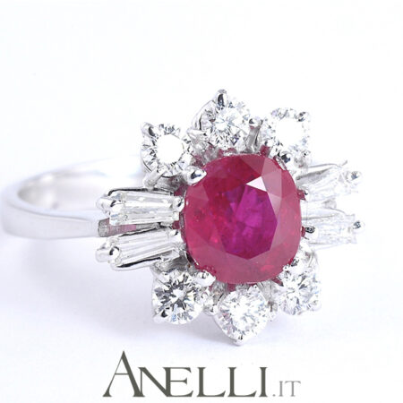 Anello con Rubino prezioso