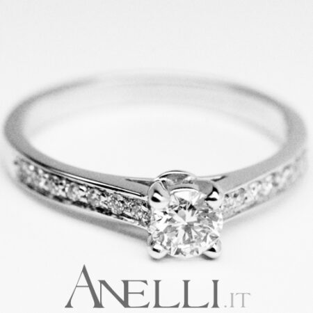 Side Diamonds Engagement Ring GIA