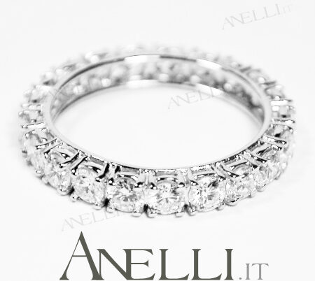 Anello fedina giro 2 carati (G-VS2)