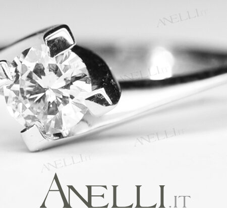 Single Diamond Ring 0.45 Carats D-VS1 GIA