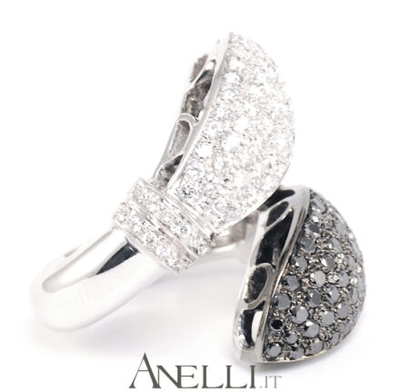 Pavè diamanti bianchi/neri 1,20 ct.