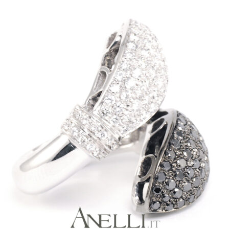 Pavè diamanti bianchi/neri 1,20 ct.