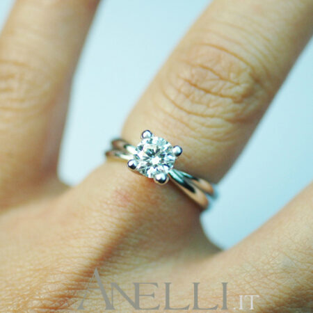 Engagement Ring 0.60 Carats D-SI1 GIA