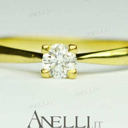 One Diamond Ring 0.20 Carats E-VS1 GIA