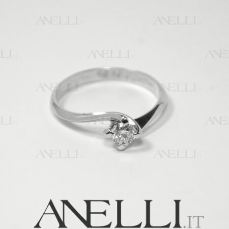 Diamond Solitaire Ring 0.16 Carats F-VVS1