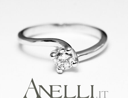 Engagement Ring 0.20 Carats F-IF GIA