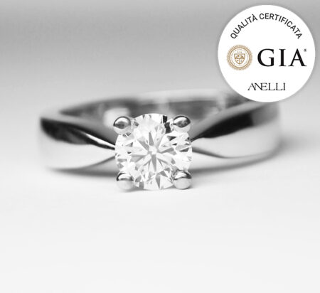 Anello Fidanzamento Diamante GIA America