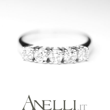 Fedina 5 diamanti 0,75 carati