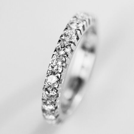 Fedina a giro con 1,30 carati di diamanti (G-VS1)