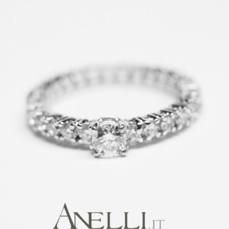 Fedina a giro con Solitario centrale (1,20 carati)