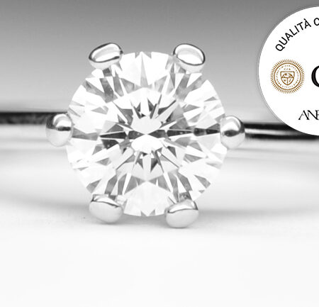 Solitario 1 Carato colore D purezza VVS1 certificato GIA
