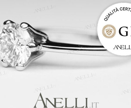 Solitario 1 Carato colore E purezza VVS1 certificato GIA