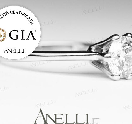 Solitario 1 Carato colore F purezza IF certificato GIA