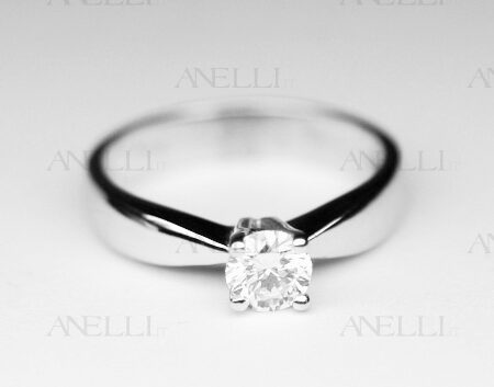 Engagement Ring 0.42 Carats D-VS1 GIA