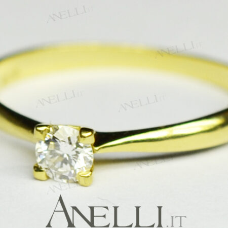 One Diamond Ring 0.20 Carats D-VS1 GIA