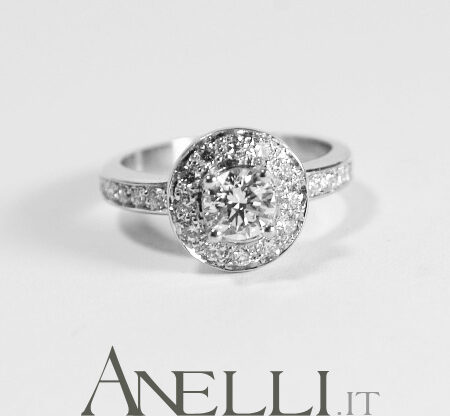 Halo Ring 1.65 Carats F-VVS1 GIA