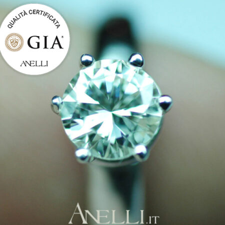 Solitario con diamante da 1,25 carati (F - VVS1)