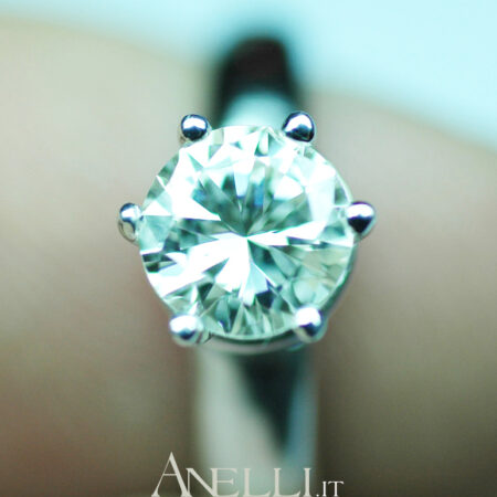 Solitario da un Carato certificato GIA