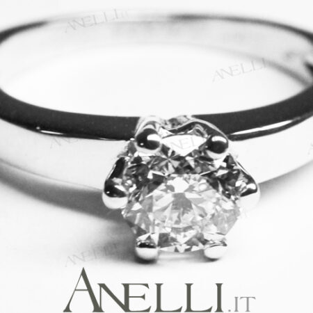 Solitario di un carato colore H purezza VS2 con GIA