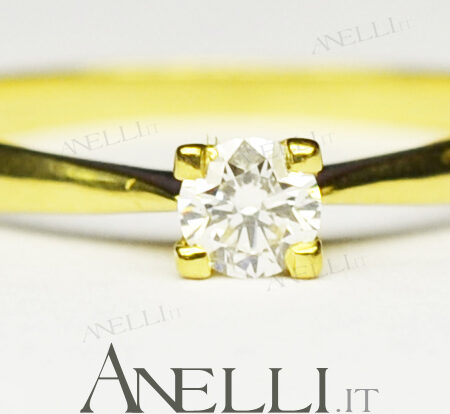 Engagement Ring 0.20 Carats D-IF GIA