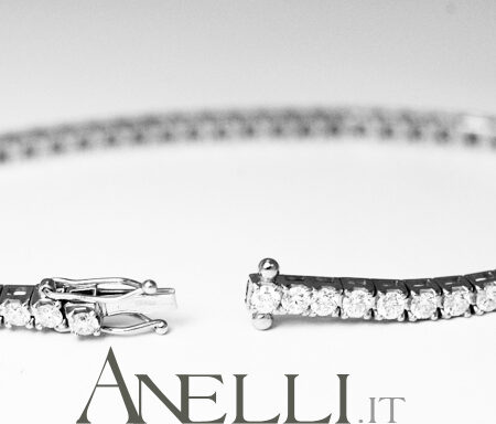 Bracciale tennis di diamanti 4,20 carati