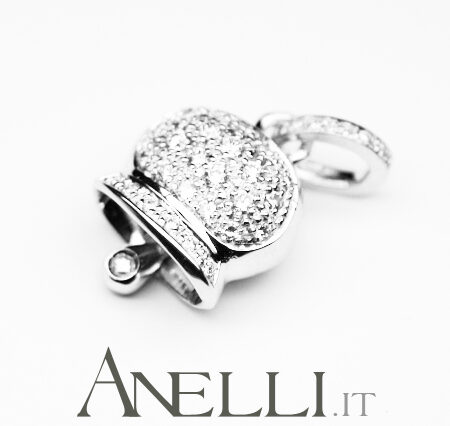 Ciondolo a campanellina con pavè di diamanti