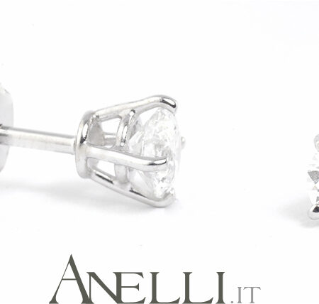 Orecchini punto luce con diamanti F-IF