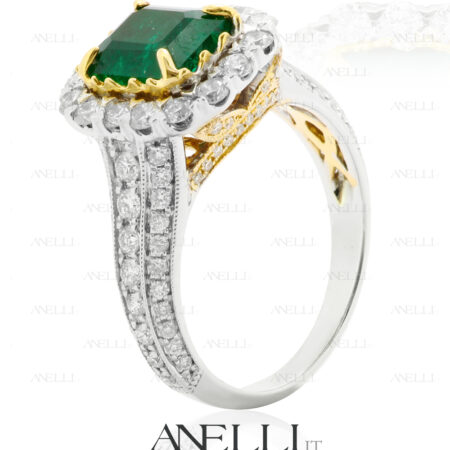 Anello Smeraldo Colombia 3 Carati