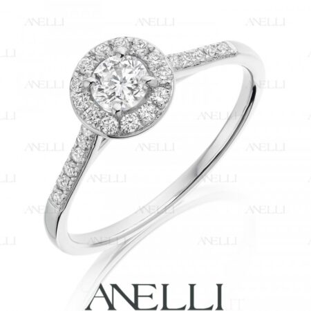 Halo Ring 1 Carat F-VS1 GIA