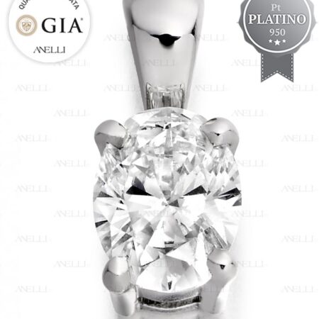 Punto Luce Ovale 0.70 Carati F-VS1 con GIA