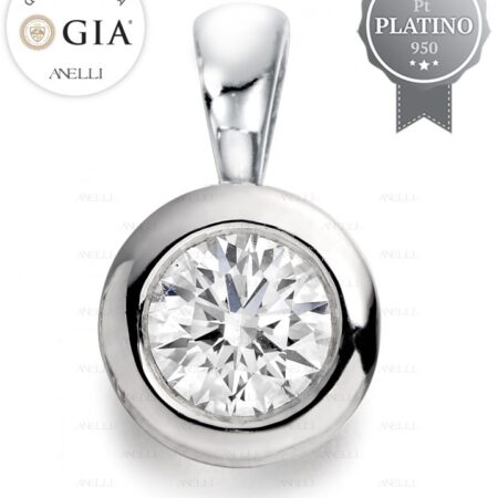 Punto Luce Platino 0.50 carati G-VS1 con GIA