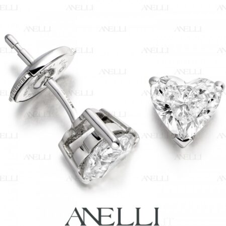 2 Cuori da 0.50 Carati G-VS1 Oro Bianco