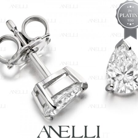 Diamanti Goccia 2 da 0.50 G-VS1 Platino