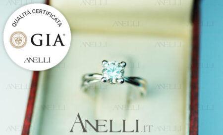 Anello Solitario 0.40 D-IF Triplo Excellent GIA