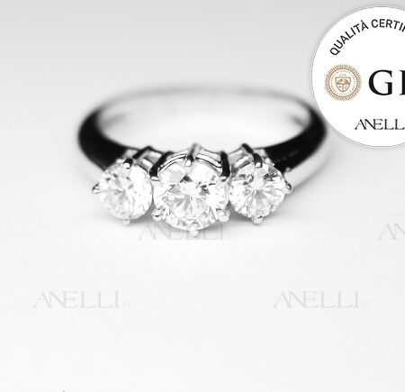 Anello Trilogy 0.80 Carati F-VS1 GIA