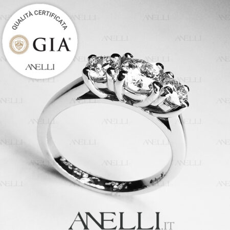 Anello Trilogy 1.50 Carati D-IF GIA
