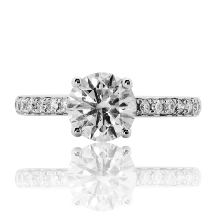 Anello di Fidanzamento D-IF Triplo Excellent GIA