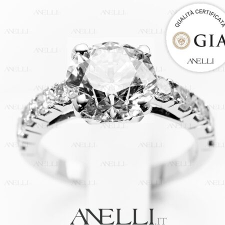 Anello Fidanzamento 3 Carati D-IF GIA