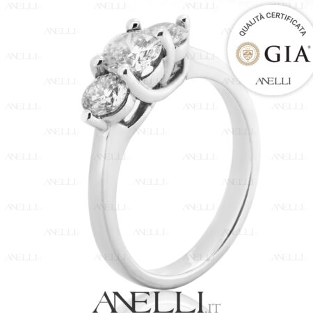 Anello Trilogy 1 Carato F-VS1 GIA