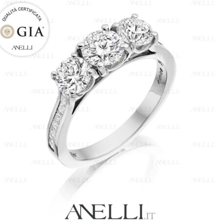 Anello Trilogy 4 Carati F-VS1 GIA