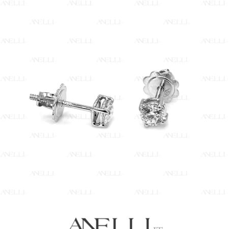 Orecchini a vite 2 da 0.30 D-SI1 GIA inclusa